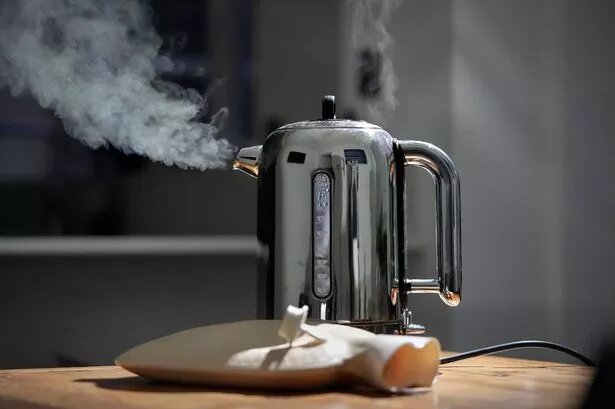 Why do we use hot water in a kettle?